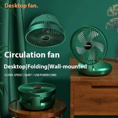 USB Rechargeable Portable Telescopic Folding Fan -3 Speeds Adjustable speed and Height Fan ( Free Shipping )