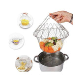 Stainless Steel Multi-Functional Foldable Chef Basket – !