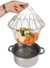 Stainless Steel Multi-Functional Foldable Chef Basket – !