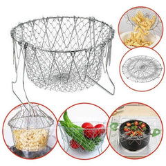 Stainless Steel Multi-Functional Foldable Chef Basket – !