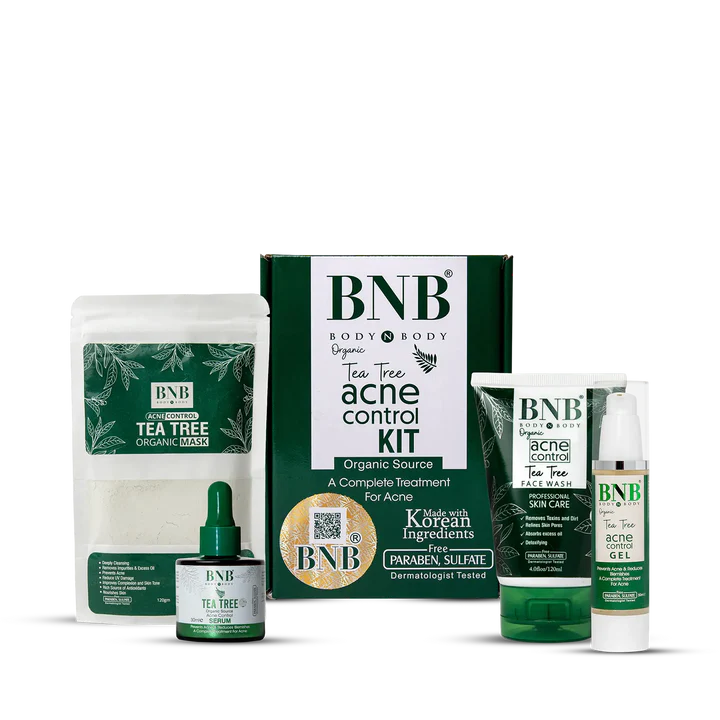 BNB facial kits Premium BNB Acne Control Facial Kit BNB Acne Facial Kit Brightening Glow Kit BNB Acne Control Kit BNB Organic Tea Tree Acne Control Kit 4in1 Facial Kit