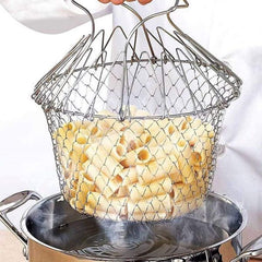 Stainless Steel Multi-Functional Foldable Chef Basket –  !